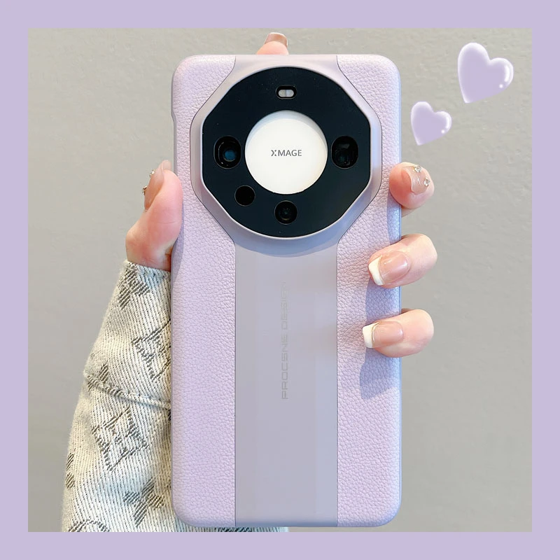 适用华为mate60手机壳网红秒变保时捷皮套荣耀Magic5简约防摔个性