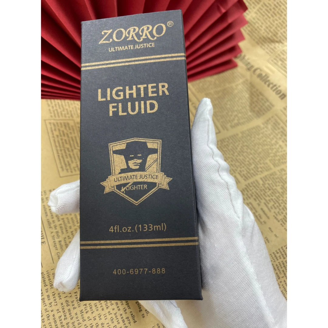 ZORRO佐罗133ml煤油蓝黑金黑装火石棉芯打火机耗材清香专用配件