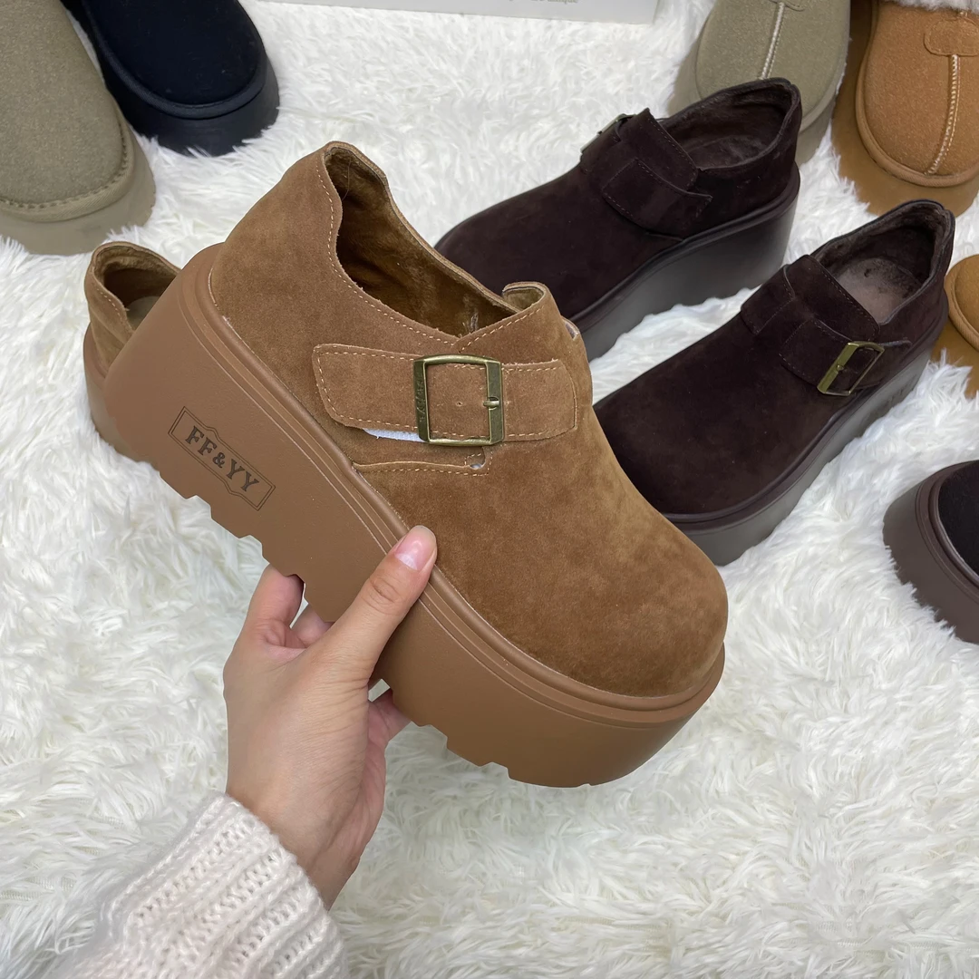 2025春季新款单里厚底小个子增高时尚百搭松糕鞋鞋勃肯勃肯鞋厚底