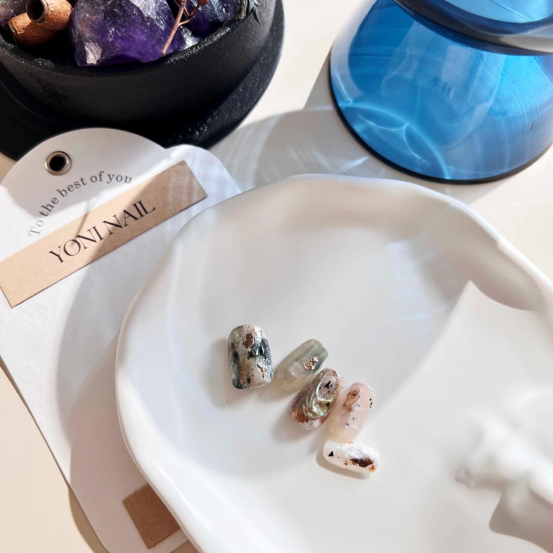 D69 设计师款「烟火」YONI 手工定制穿戴甲纯手工简约穿戴式