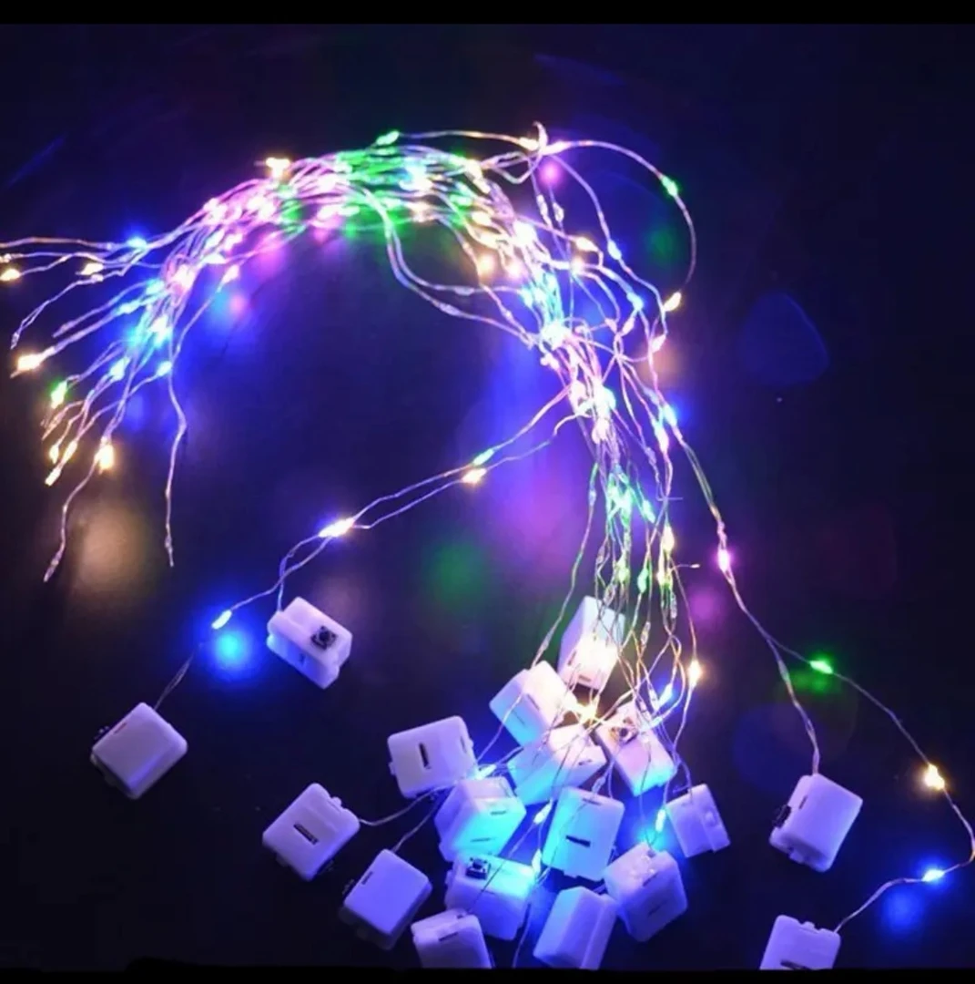 发光小白盒灯串，鲜花，蛋糕，国庆，圣诞节等装饰厂家直销发货调节