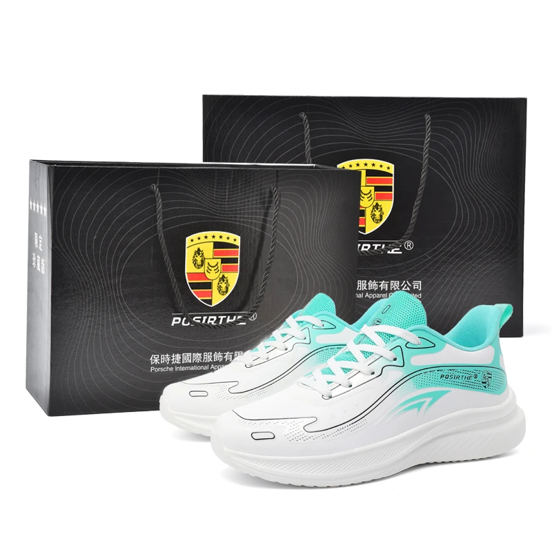 POSIRTHE高定轻奢原单保时捷四季皮面男女同款减震休闲运动鞋JXS