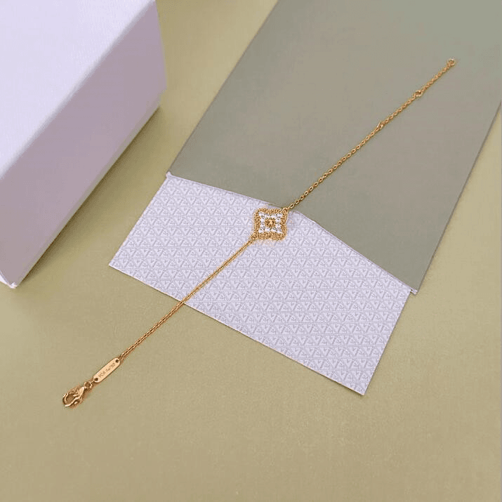 铜合金手链 B88mini四叶草金手链