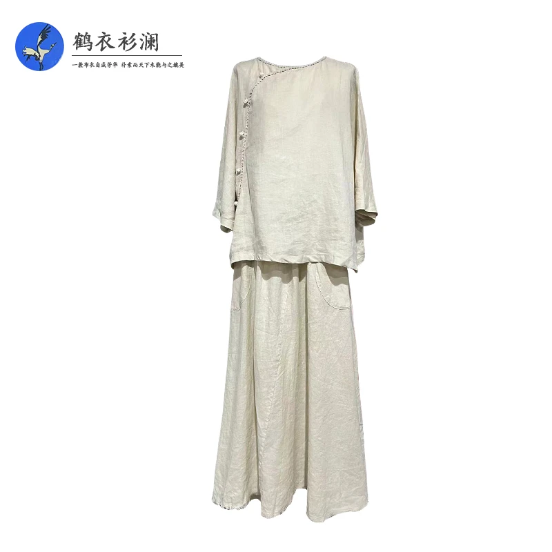 H8024-3324-3341休闲夏季复古春夏中国风套装