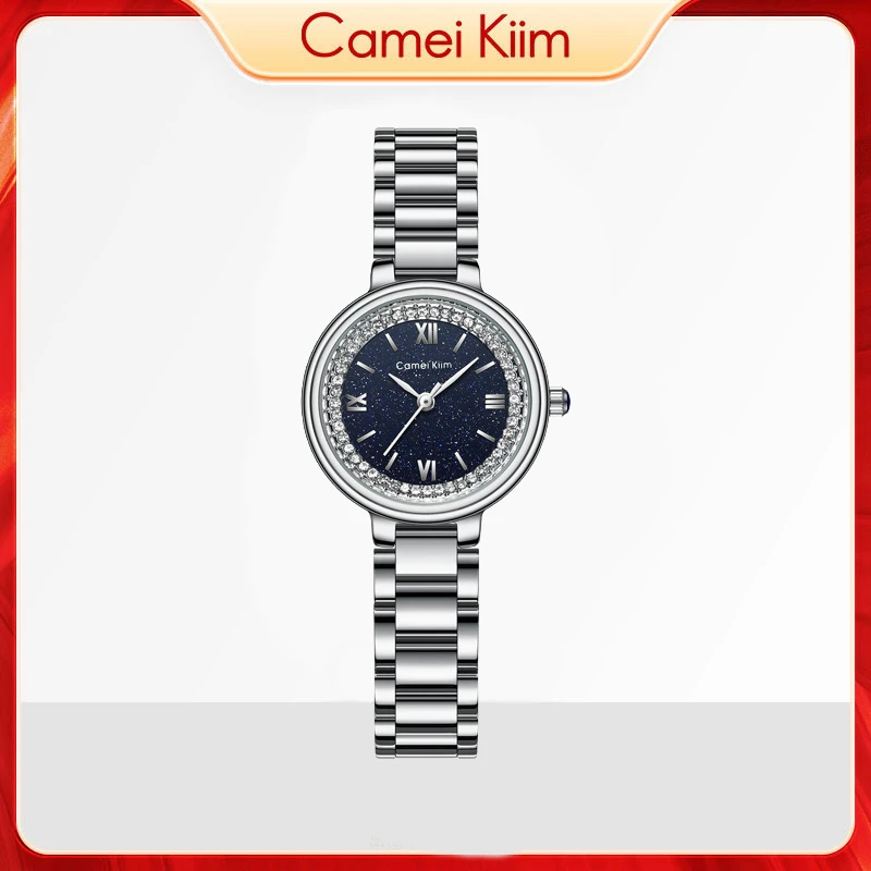 【小ck】官方正品BH魅雅小美人镶钻小圆表轻奢时尚手表2024新款