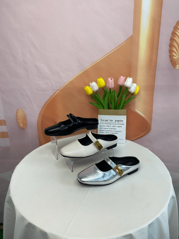 YY-5时尚舒适百搭外穿一脚蹬包头半拖女鞋F