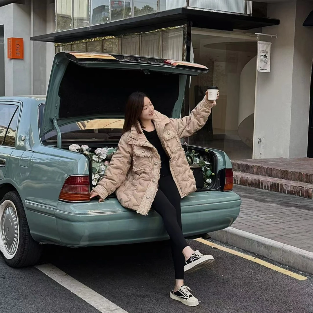 BAGALIO拼接小香风羽绒服