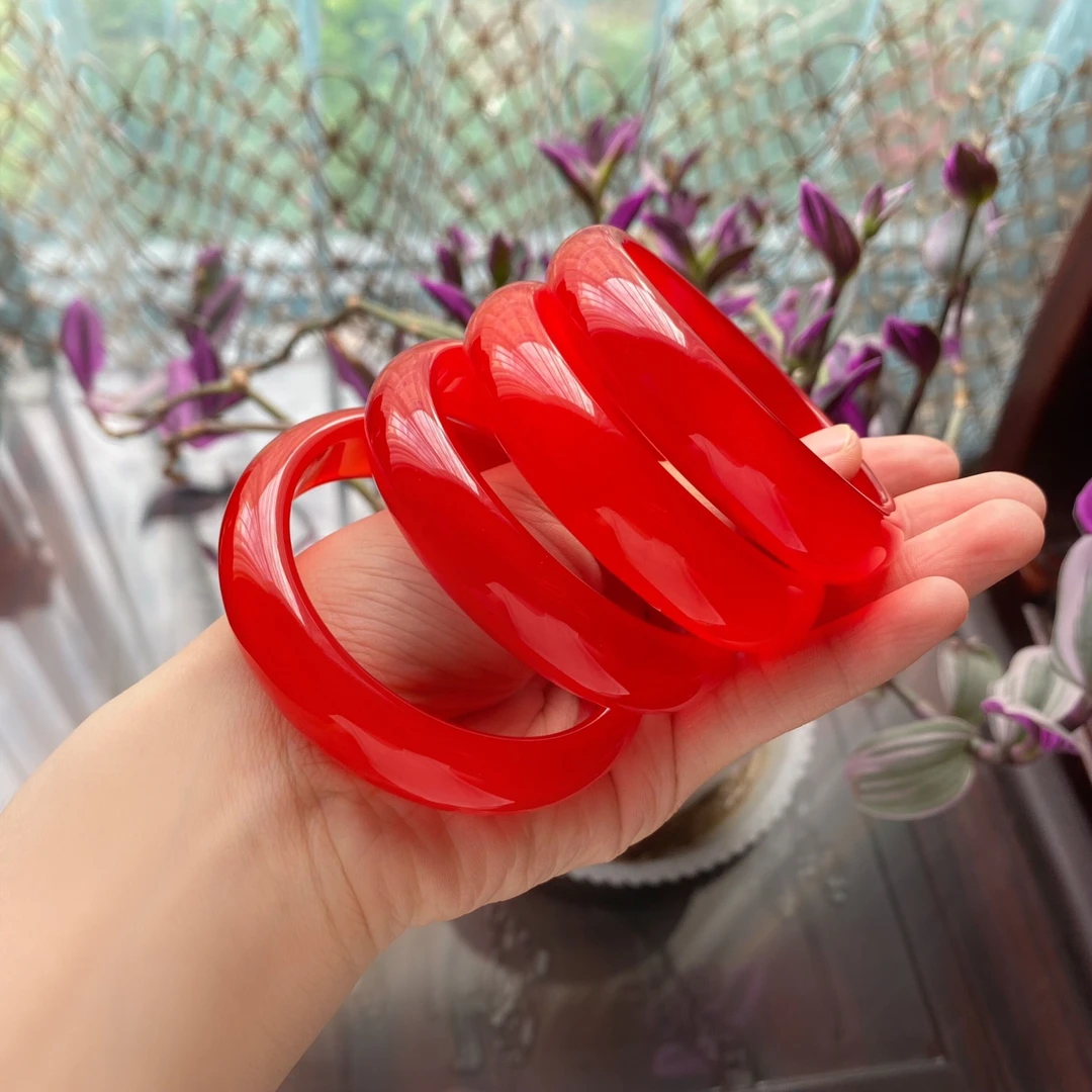 【小轮胎13-15】血胆金莲玛瑙手镯/送礼必备/中秋礼品/多样性发一