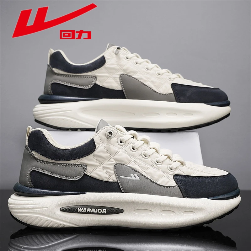 回力男鞋春季新款透气增高软底时尚潮流百搭男士户外跑步运动鞋