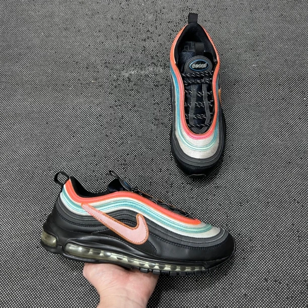 Air Max 97 首尔霓虹灯/42.5码/二手无原盒/复古跑步鞋/市价1999