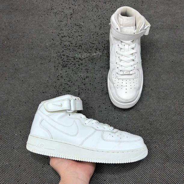 空军一号 af1 纯白 中帮/43码/二手/无盒/复古板鞋/市价699