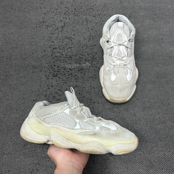 adidas yeezy500 灰白/45码/无盒/二手/复古休闲鞋/市价2099