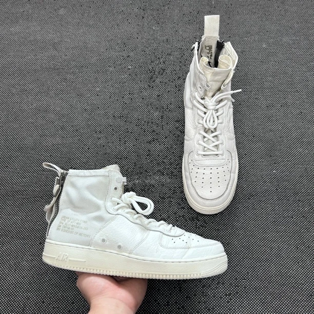 空军一号 af1 拉链 纯白/44码/无盒/二手/复古休闲鞋/市价2599