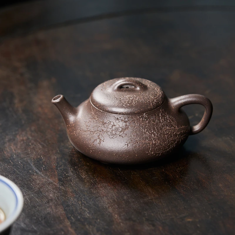 砂者说 宜兴紫砂茶壶 名家全手工鲨皮青见瓢