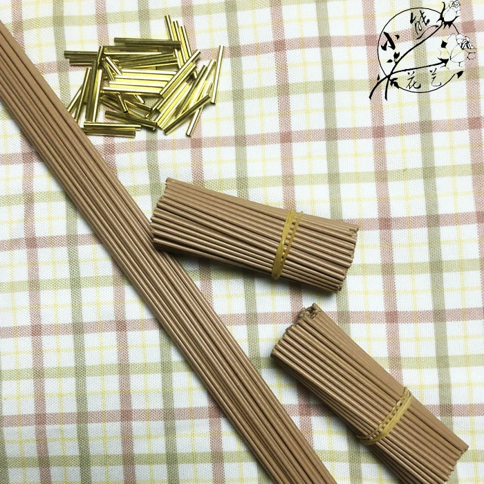 颖儿手工  2号麻色花杆组合套装   手工diy 打梁麻绳编织材料