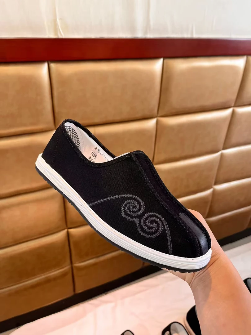 非遗老北京布鞋男新款千层底一脚蹬复古汉服国风老北京布鞋男款