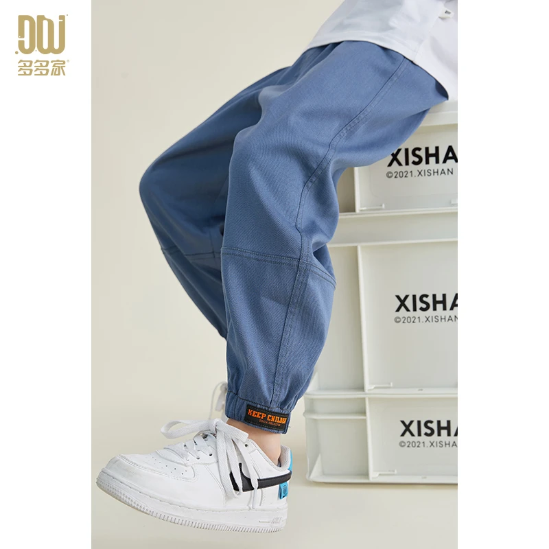 6333【70%莱赛尔.天丝牛仔防蚊裤】极简暗纹水洗休闲裤儿童