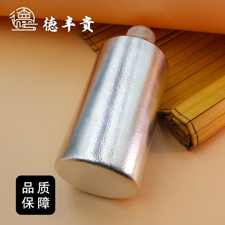 德丰贵 足银银制品 德丰贵 足银999银酒瓶一比一仿制高档精品酒壶