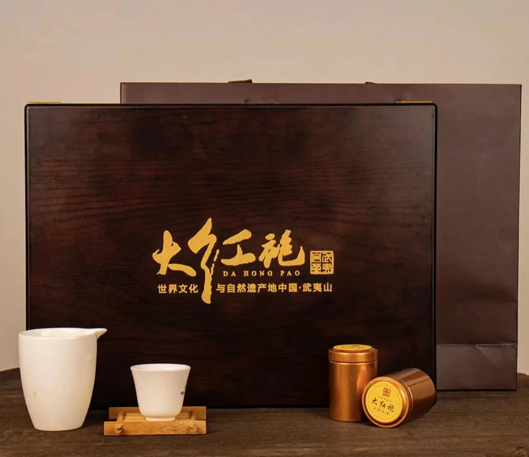 黑檀木30罐茶叶礼盒装  福建大红袍