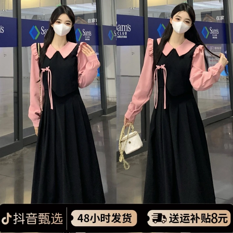 (孕哺两穿)竖开80-160斤·孕妇装早春外出时尚夏季哺乳喂奶连衣裙