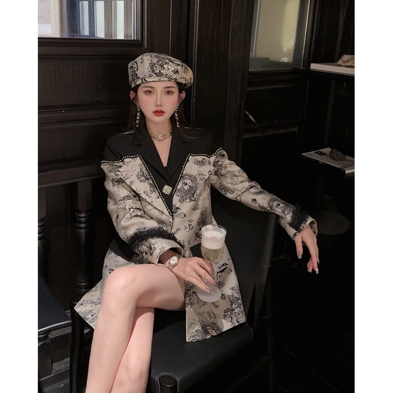 【浮世绘】2024原创设计师气质时尚百搭西装外套