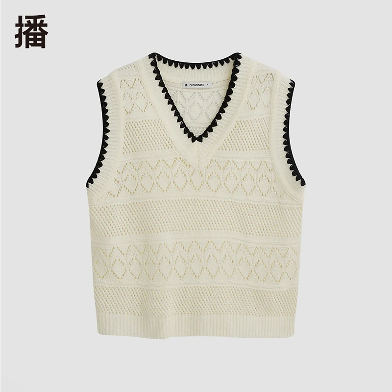 播学院复古提花百搭毛衣毛衫秋季BDQ8SD1875