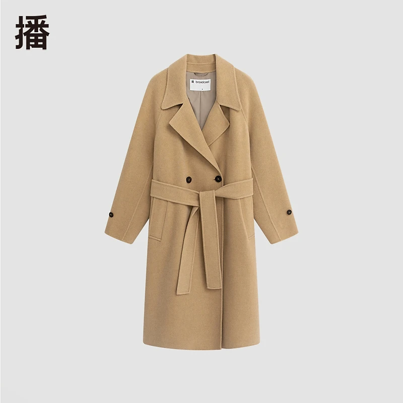 播   大衣双排扣双面呢经典设计师BDQ4AD2002