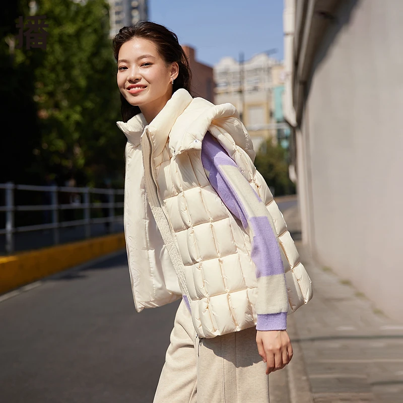 【达人专属】播运动休闲空气感穿插式长方条马甲BDQ4MD09