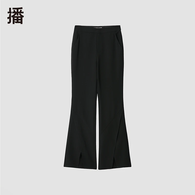 【达人专属】播修身通勤微辣休闲裤热力感BDQ3KD0592