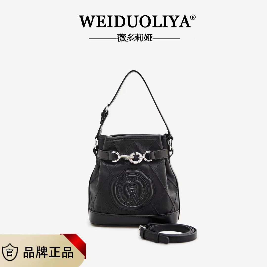 【宠粉专属】新款时尚简约百搭单肩水桶包潮流经典女士包5691