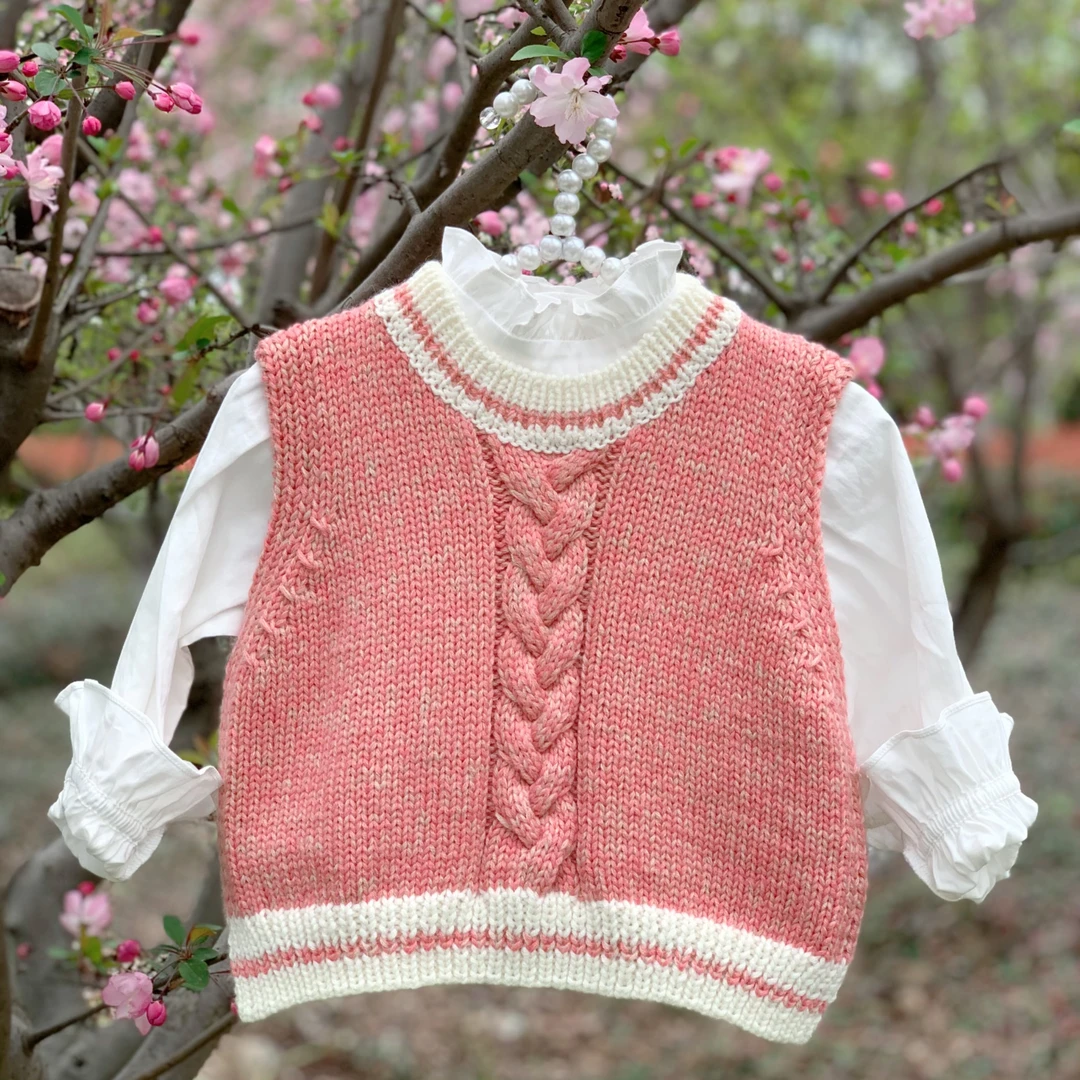 织《初樱》巴素兰羊毛线亲子毛衣手工棒针编织材料一份50克非成衣