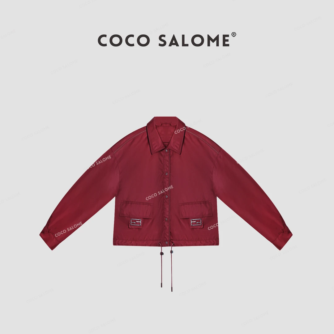 COCO SALOME⑿【红色年代】秋冬90白鹅绒三防短款保暖羽绒服5581