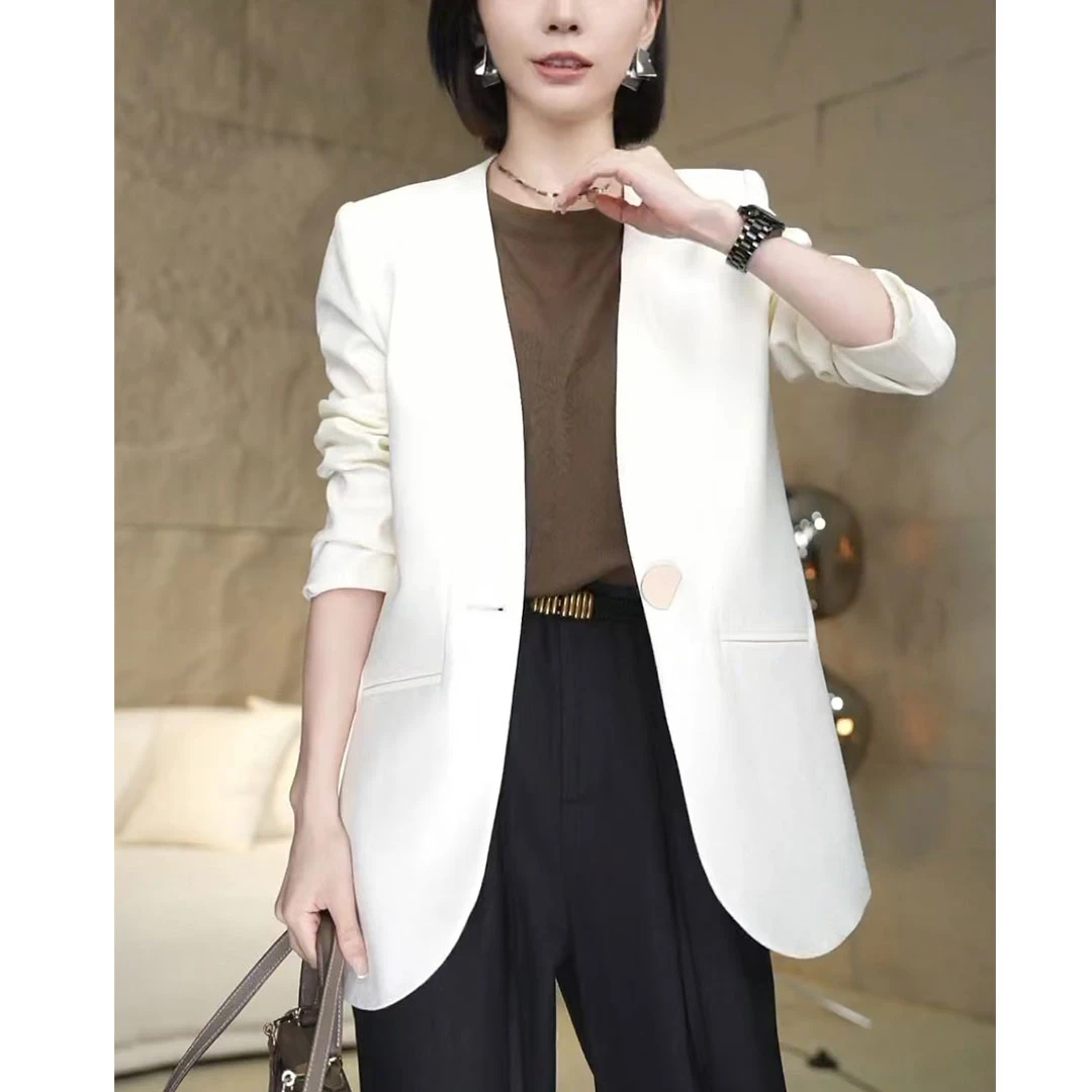 高级感御姐范西装外套女气质轻奢休闲显瘦时尚秋新款网红西装3972