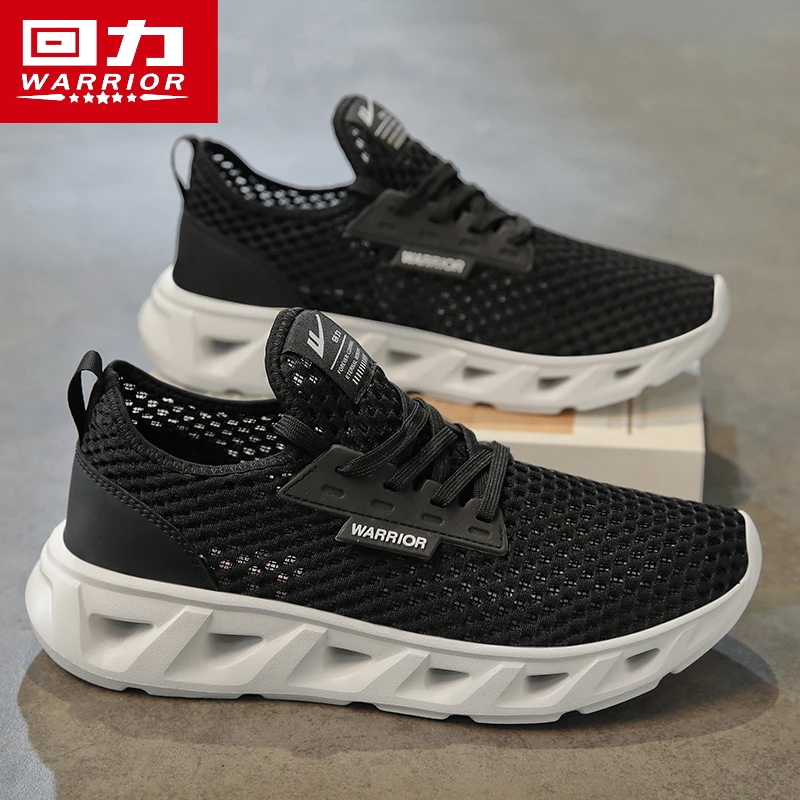 回力男鞋夏季网鞋2024新款休闲百搭镂空网眼透气男士软底网面潮鞋