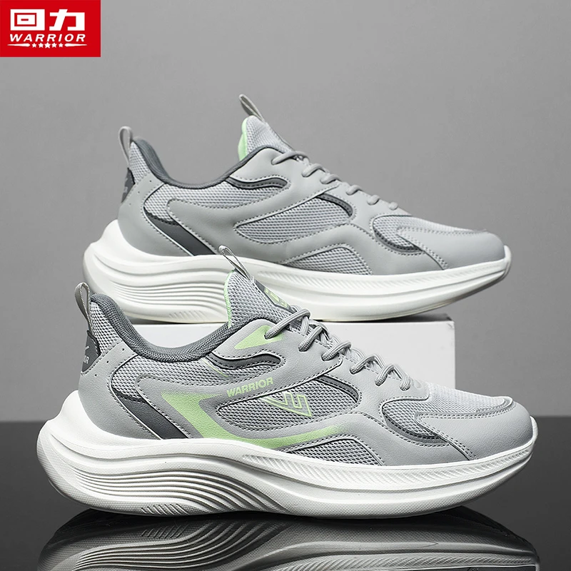 回力男鞋2025夏季新款男士减震厚底增高运动鞋网面透气休闲跑步鞋