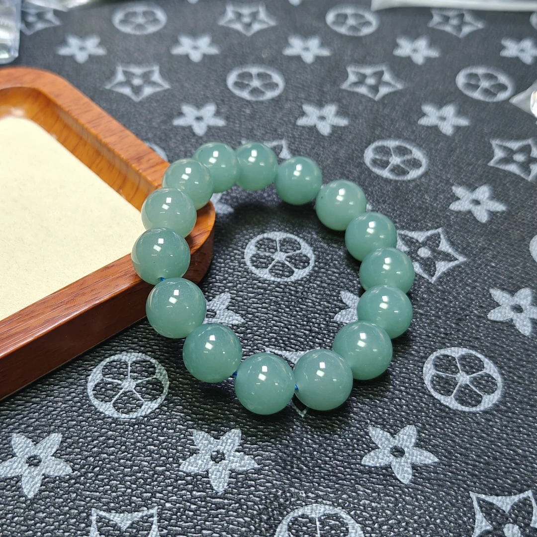 [停业清货]缅甸高冰蓝水14m手串-250-多样性发一