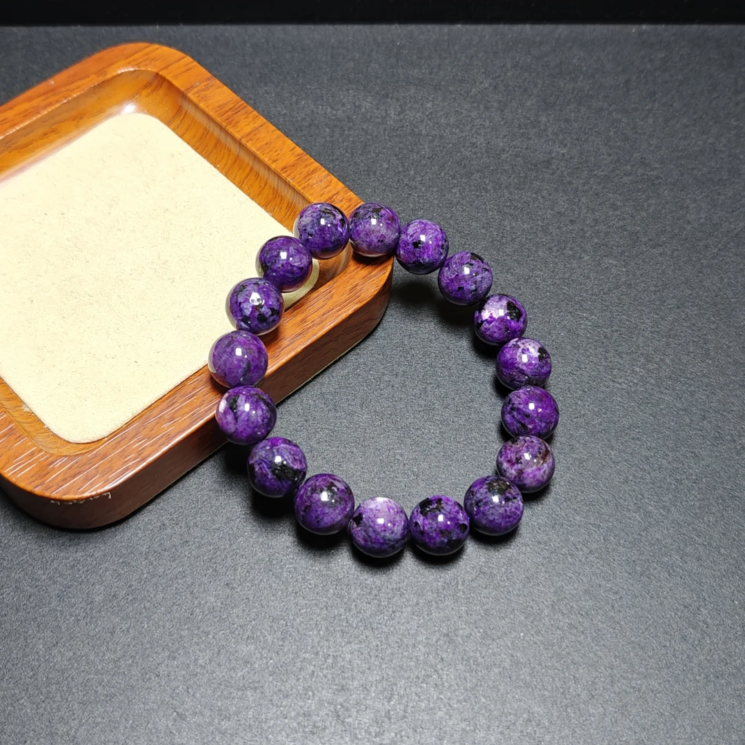 [停业清货]南非紫俱来泥地樱花12m手串-029-多样性发一