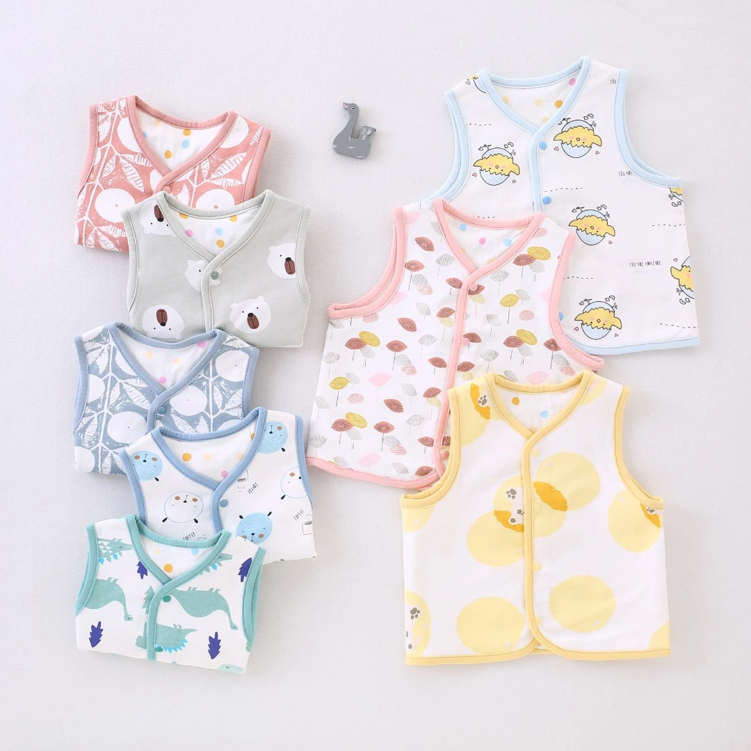 宝宝马甲春秋男坎肩儿童衣服春季婴儿双层针织春装背心马夹春款