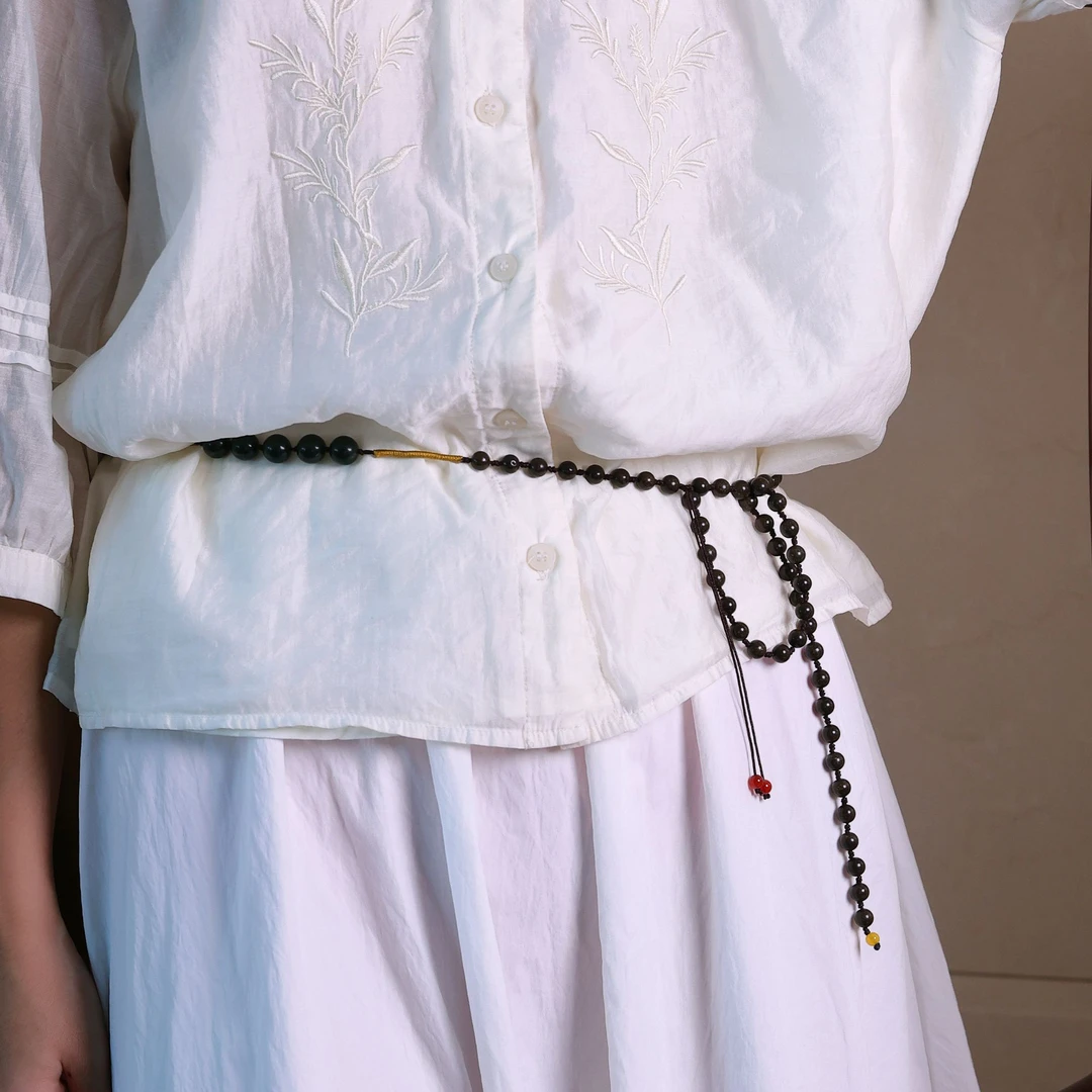 非遗合香-「解妇忧白凤香方」搭配将军方 组合腰链 8mm