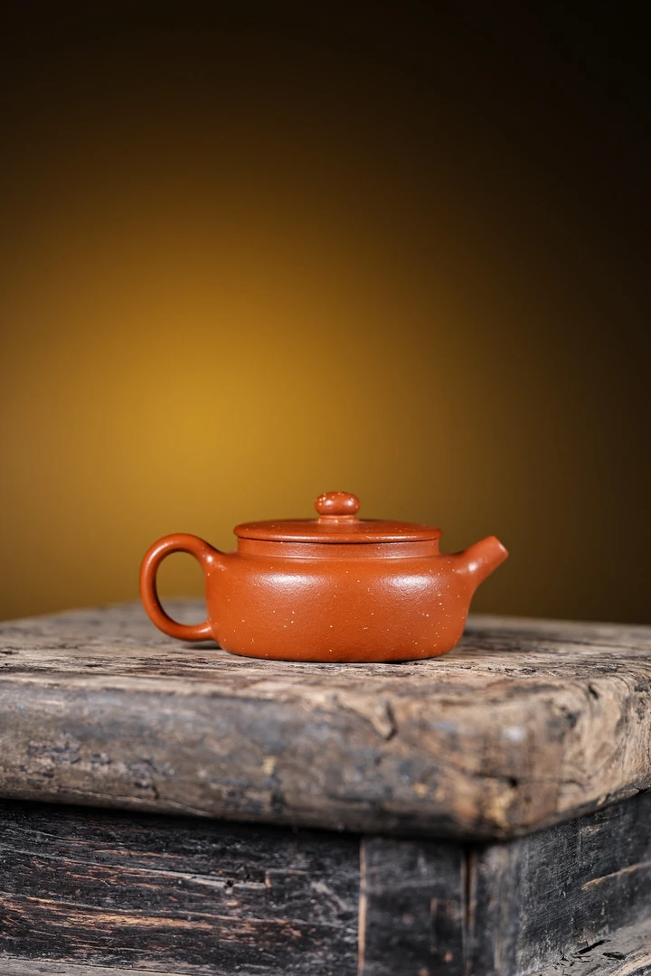 矮德中壶 薄胎 原矿朱泥调砂 120cc 江朋老师新款 范泽锋大师徒弟