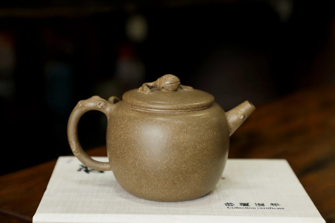 银杏 原矿青段泥贴花 240cc 范正初老师手制 范老师的绝版