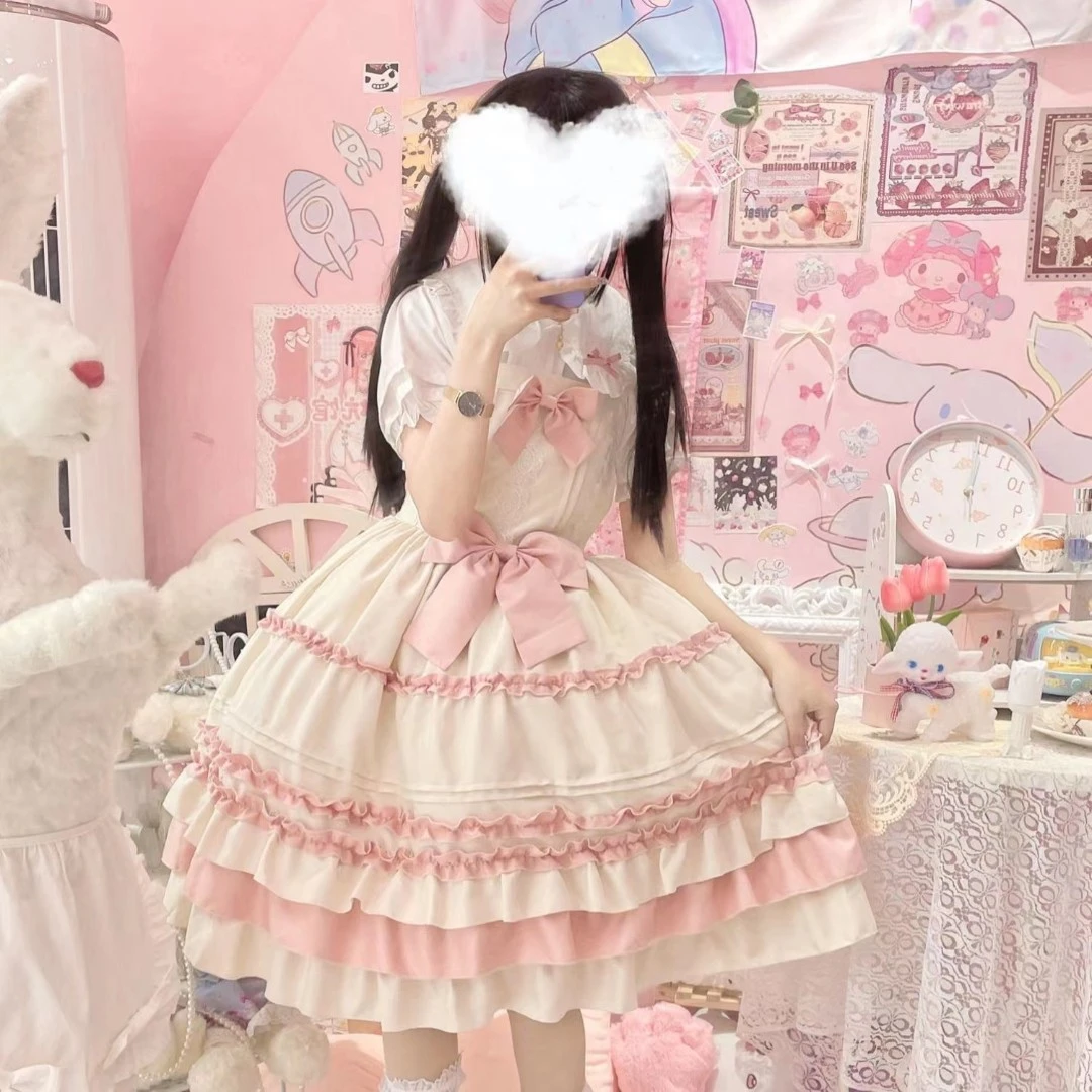 【柏林少女Lolita】三坑实体店正品lo裙洋装甜美日常草莓连衣裙