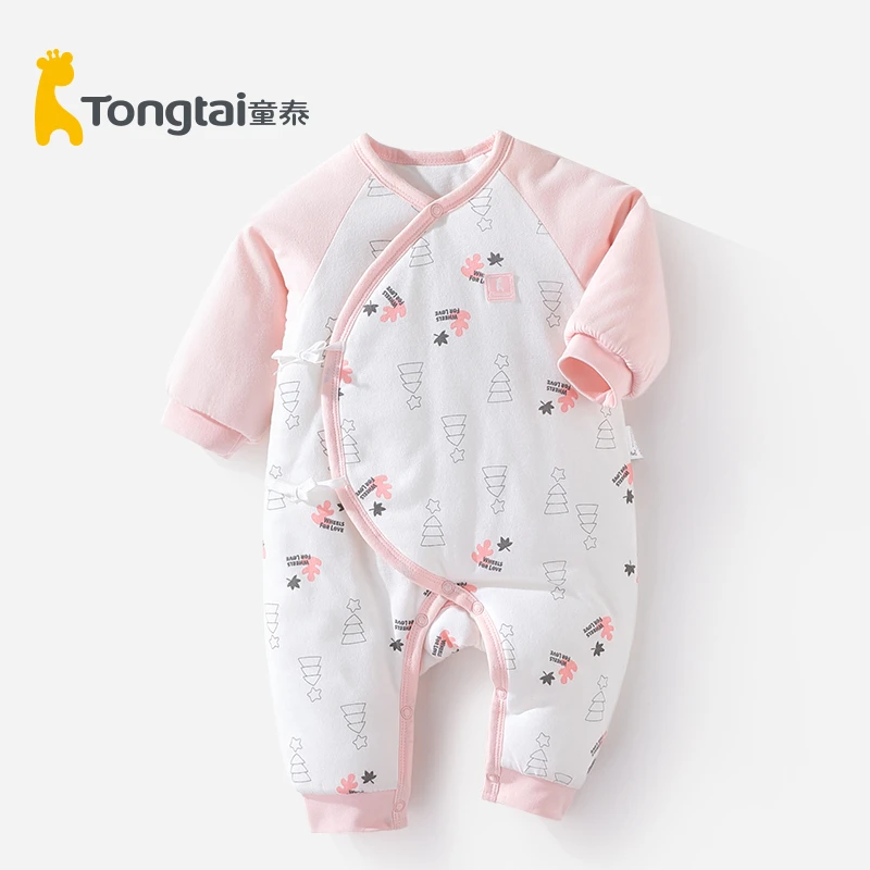 童泰婴儿连体棉衣婴幼儿棉袄新生儿哈衣纯棉加厚棉服外出衣服外套