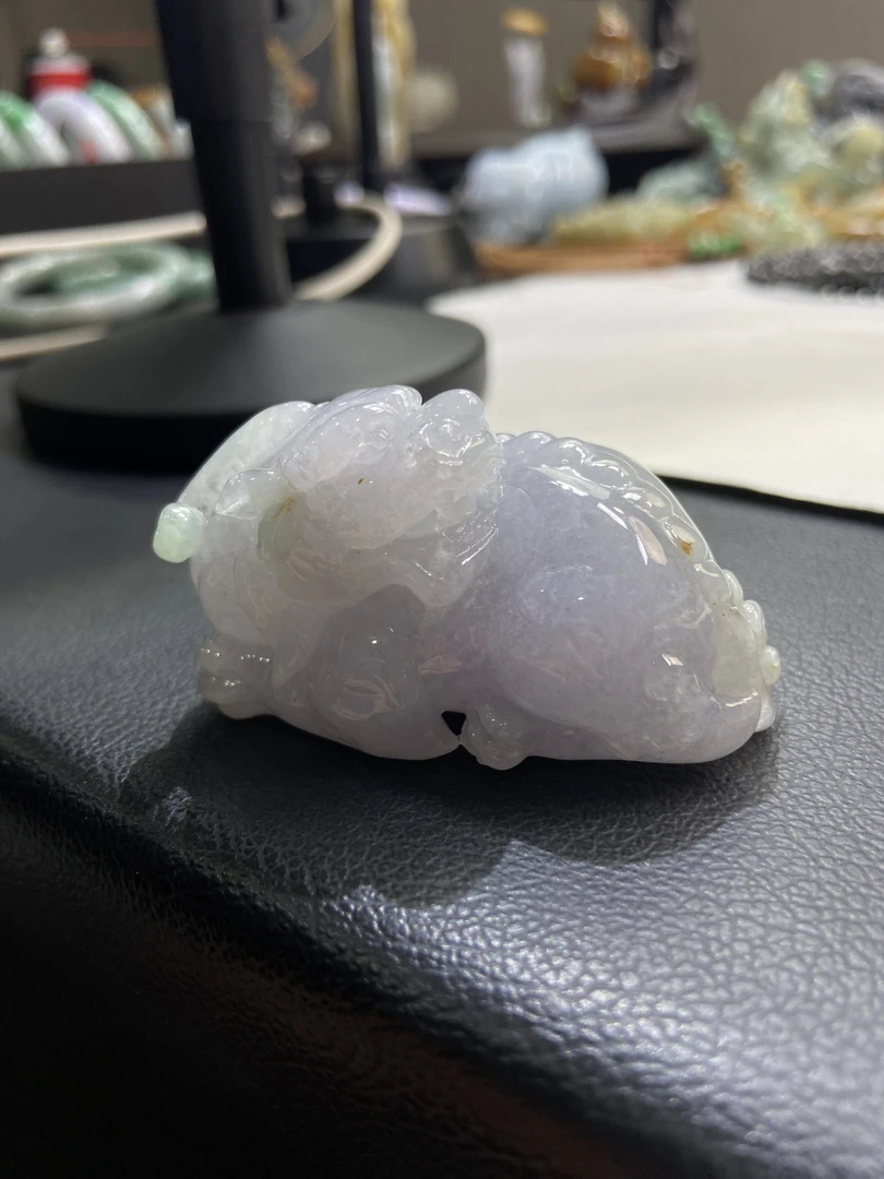 翡翠A货手把件无镶嵌