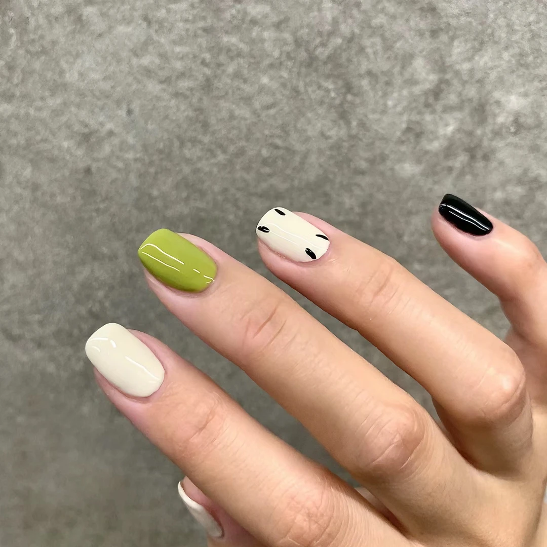 纯手工美甲日式穿戴可拆卸ins简约显白气质孕妇可用穿戴甲短款