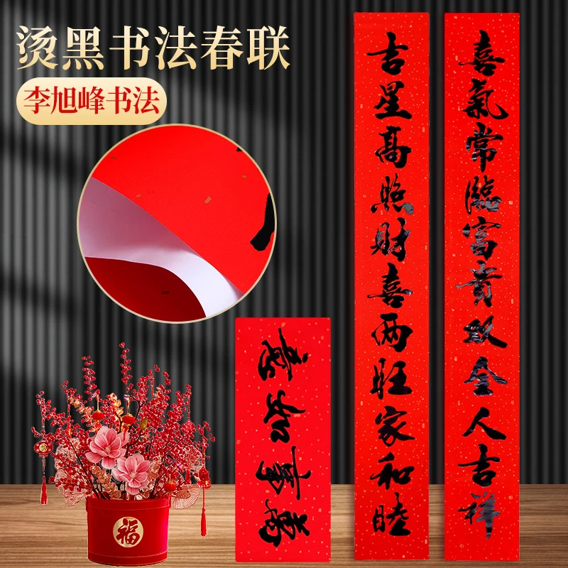 11言对联2025蛇年新款书发春联耐晒大尺寸对联别墅大门春节装饰