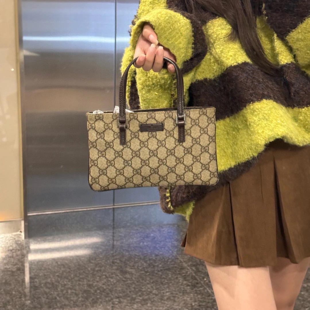 95新 GUCCI/古驰 gucci经典老花手提包