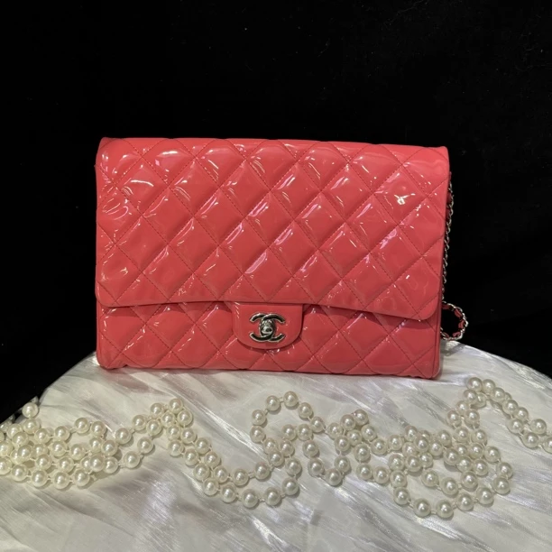 95新 Chanel/香奈儿 chanel 糖果粉cf单肩包手提包