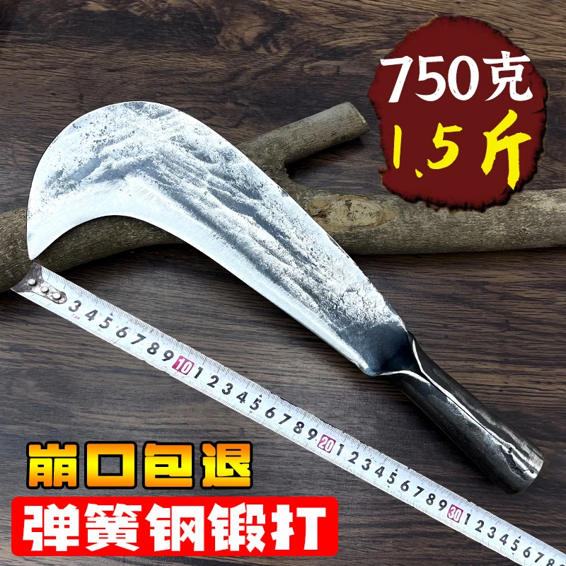 手工锻打砍柴刀农用砍竹砍树老式柴刀砍材砍木坎刀户外开路劈柴刀