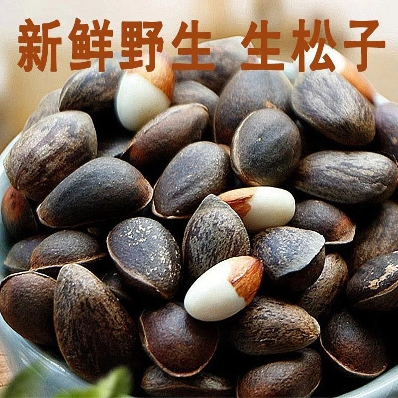 2024贵州松子大颗粒未加工无添加原味野生松果薄皮松子坚果